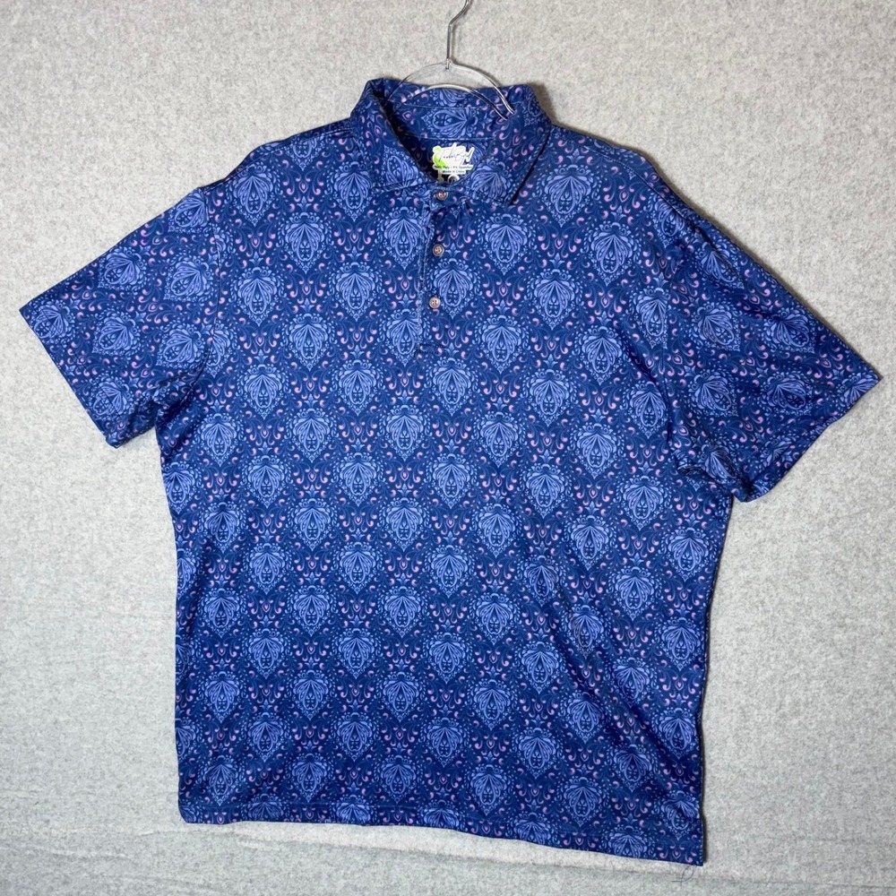Tailorbyrd Golf Polo Shirt Moisture Wicking Quick‎ Dry Blue XL